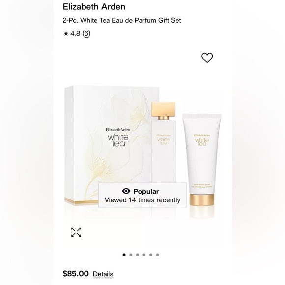 NEW Elizabeth Arden 2-Pc. White Tea Gift Set - Picture 4 of 8